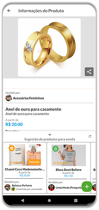 Catálogo no app